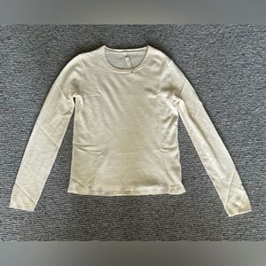 Aritzia The Group Babaton XS Cream Ivory Sweater Long Sleeve